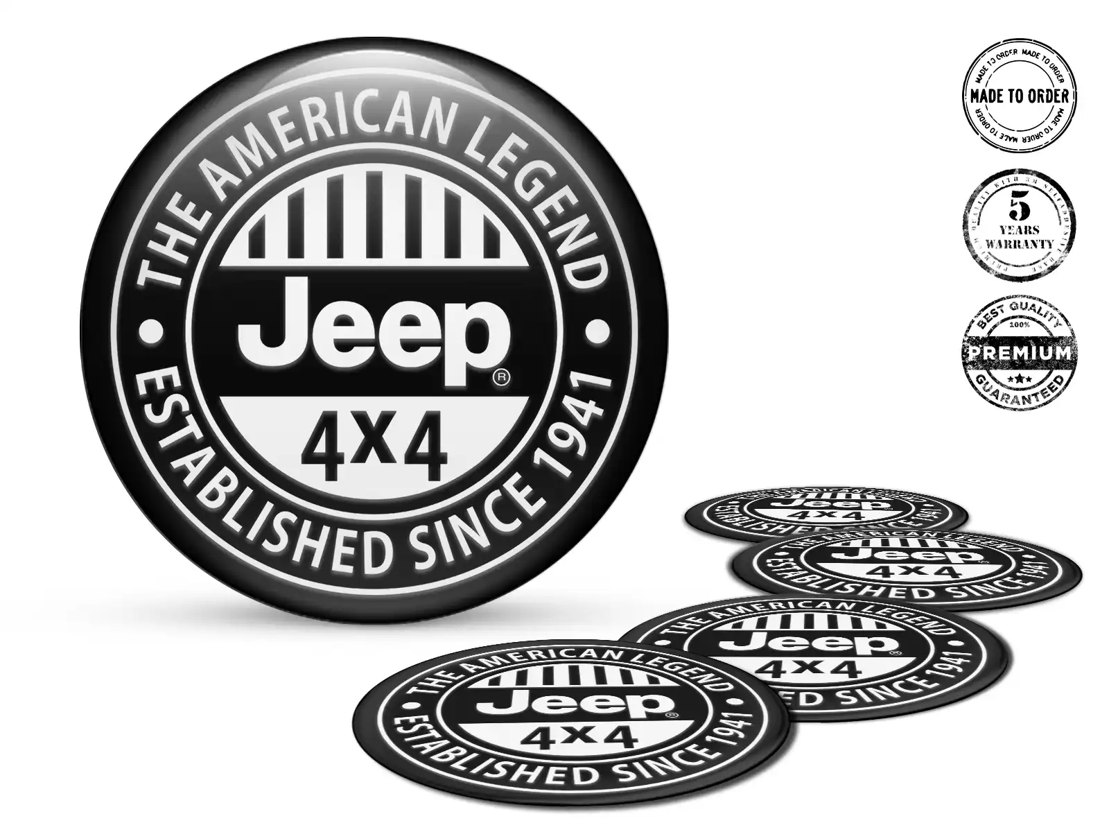 Jeep Calcomanías Bombadas Personalizadas Etiquetas de Autos